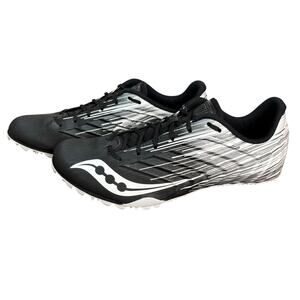 NIB Saucony Spitfire 5 Men's Track & Field Spikes - Black/White, Size 8 Racing